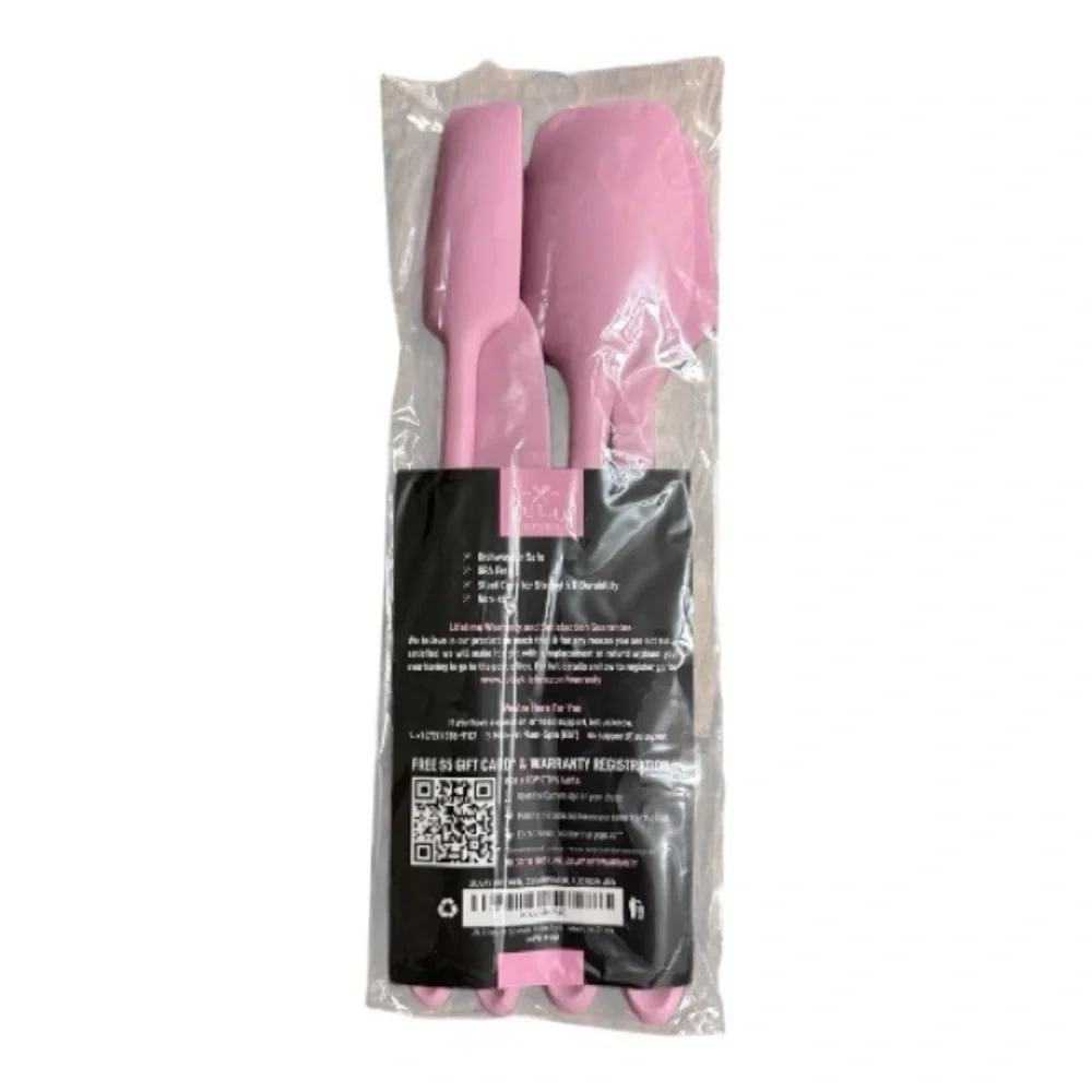 Pink Silicone Cooking Utensil Set - Picture 1 of 2